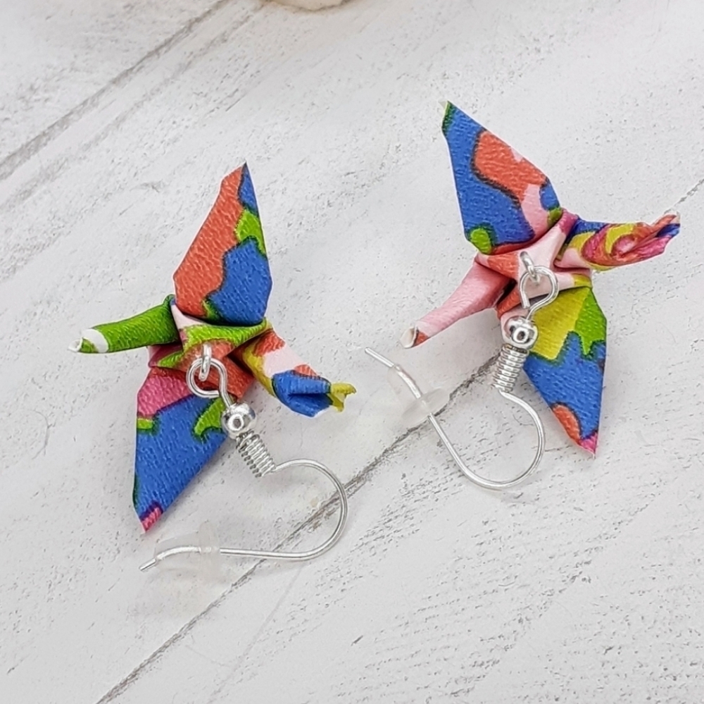 Origami earrings - Picture 4 of 6